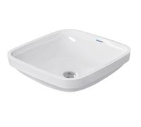 Duravit Lavabo à encastrer par le dessous DuraStyle 400×400 mm sans trous avec trop-plein blanc