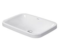 Duravit lavabo encastré DuraStyle 60cm encastré par le dessus, sans trop-plein sans plage de robinetterie, 03726000001, Couleur: Blanc avec Wondergliss