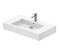 Duravit lavabo Vero 85 x 49cm 0329850000 blanc, avec trou pour robinetterie u. Débordement, pour console métallique