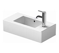 Duravit Lave-mains Vero 07035000091 50 x 25 cm, blanc avec WonderGliss, trou pour robinet à gauche