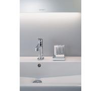 Duravit lumière et miroirs Best Miroirs avec éclairage LED, interrupteur à capteur, chauffage du miroir, éclairage indirect,hauteur 700mm, blanc brillant, LM7828D00000000, Longueur: 1200mm