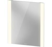 Duravit lumière et miroirs Good Miroirs avec éclairage LED, champs lumineux latéraux, hauteur 700mm, blanc mat, LM7865000000000, Longueur: 600mm