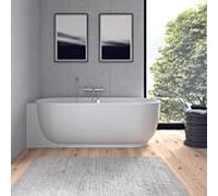 Duravit Baignoire Luv 700431000000000 185×95×46cm gauche, habillage et structure, 2 dossiers, blanc
