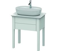 Duravit Luv bâti-support de lavabo à poser LU9560, 1 tiroir, largeur 638mm, LU956003636, Couleur: Laque mate en soie blanche