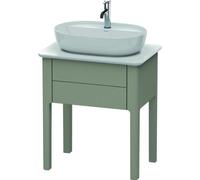 Duravit Luv bâti-support pour lavabo à poser LU9560, 1 tiroir, largeur 638mm, LU956009292, Couleur: Gris pierre Vernis satiné mat Soie