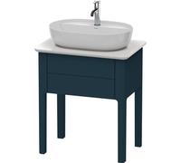 Duravit Luv bâti-support pour lavabo à poser LU9560, 1 tiroir, largeur 638mm, LU956009898, Couleur: Laque mat soyeuse bleu nuit