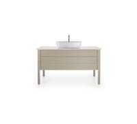 Duravit Luv bâti-support pour lavabo à poser LU9561, 1338 x 570 mm, 1 tiroir, LU956106060, Couleur: Laque mate taupe soie