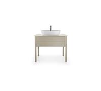 Duravit Luv bâti-support pour lavabo à poser LU9564, 938 x 570 mm, 1 tiroir, LU956406060, Couleur: Laque mate taupe soie