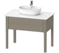 Duravit Luv bâti-support pour lavabo à poser LU9564, 938 x 570 mm, 1 tiroir, LU956409292, Couleur: Gris pierre Vernis satiné mat Soie