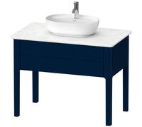 Duravit Luv bâti-support pour lavabo à poser LU9564, 938 x 570 mm, 1 tiroir, LU956409898, Couleur: Laque mat soyeuse bleu nuit