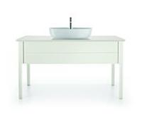 Duravit Meuble sous-lavabo Luv LU956103636 138,8×57×74,3 cm 1 tiroir blanc mat debout