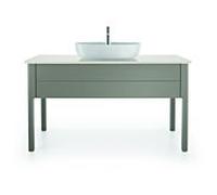 Duravit Luv Duravit sous-lavabo LU956109292 138.8x57x74.3cm, Steingrau Seidenmatt , 2000 extractible, debout