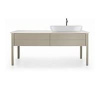 Duravit Luv Duravit sous-lavabo LU9563R6060 178,3x57cm, droite, Taupe Seidenmatt , 2 Taupe Seidenmatt , debout