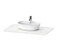 Duravit Luv LU946901717 98,8 x 59,5 cm, en pierre de quartz, avec 2000 , structure blanche
