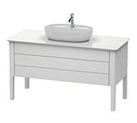 Duravit Meuble de salle de bain Luv LU956603636 138,8x57x74,3 cm blanc satiné debout 1 tiroir
