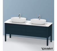 Duravit Duravit Meuble sous-lavabo Luv 173,3x57x74,3 cm, 2 tiroirs, 2 portes, chêne, bleu mat Quantité:1