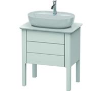 Duravit Luv Meuble sous-lavabo à poser LU9565, 1 tiroir, 1 coulissant, largeur 638mm, LU956503636, Couleur: Laque mate en soie blanche