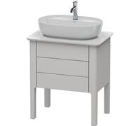 Duravit Luv Meuble sous-lavabo à poser LU9565, 1 tiroir, 1 coulissant, largeur 638mm, LU956503939, Couleur: Laque mate en soie Nordic White