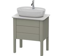 Duravit Luv Duravit LU956509292 68,8x45x74,3cm, gris pierre satiné mat, 1 tiroir, 1 tiroir, debout