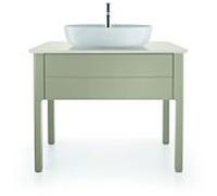 Duravit Luv meuble sous-vasque LU956406060 93,8x57 74,3cm, 2000 coulissant, debout, Taupe Seidenmatt