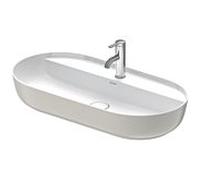 Duravit Luv poser 03808023001 blanc / gris satiné matt wondergliss, avec trou pour robinetterie