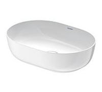 Duravit Vasque à poser Luv 0379500000 50x35 cm au sol sans trop-plein blanc