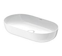 Duravit Luv vasque à poser 03797000001 70x40cm, au sol, sans trop-plein, sans plate-forme de trou pour robinetterie, blanc WonderGliss