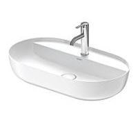 Duravit Luv vasque à poser 0380702600 70x40cm, sol, trou pour 2000 , sans trop-plein, avec rangée de trous pour robinetterie, blanc / blanc