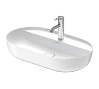 Duravit vasque à poser Luv 0380702600 70×40cm sans trop-plein, trous pour robinetterie blanc