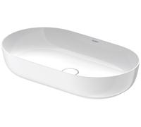 Duravit Vasque à poser Luv 0379700000 70x40 cm sans trop-plein sans trous pour robinetterie blanc