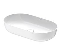 Duravit Luv Vasque à poser ovale 70x40cm Sans trou de robinet Sans trop-plein Blanc/Blanc mat 0379702600