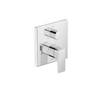 Duravit Manhattan Mitigeur de douche encastré pour 1 consommateur avec robinet inverseur, mitigeur de douche monocommande avec système de mélange céramique, chromé