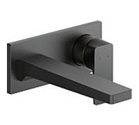 Duravit Manhattan Mitigeur monocommandÃ© pour lavabo, encastrÃ©, saillie 189 mm, sans garniture dÃ©coulement, MH1070004, Coloris: Noir Mat - MH1070004046