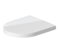 Duravit ME by Starck Abattant de WC 43.8x37.4x5.1cm compact avec softclose avec quickrelease Matière synthétique blanc Brillant 0020190000