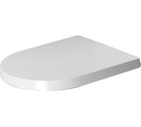 Duravit Siège de toilette Me by Starck 0020010000 charnières inoxydables sans fermeture amortie blanc