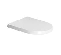 Duravit Siège WC ME by Starck, charnières inox, abaissement auto, amovible, blanc intérieur/extérieur