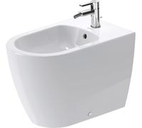 Duravit ME by Starck Bidet sur pied, version back-to-wall, avec trop-plein, 1 trou pour robinetterie, saillie 600mm, 228910AA00, Couleur: Blanc brillant avec DuraShield