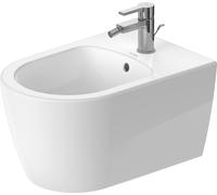 Duravit ME by Starck Bidet suspendu, avec trop-plein, 1 trou pour robinet, portée 540mm, 272415AC00, Couleur: Blanc satiné avec DuraShield