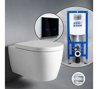 Duravit ME by Starck Cuvette suspendue en set complet, avec bâti-support neeos,, 45290900A1+16746BM#SET,