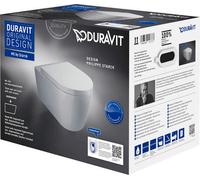 Duravit ME by Starck cuvette wc avec abattant à descente lente suspendue sans bride blanc 457909AAA1
