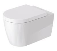Duravit Me by Starck Ensemble WC - réservoir encastré avec mécanisme de chasse UP320 - abattant à fermeture ralentie (soft-close) - plaque de commande blanc brillant - boutons rectangulaires - blanc b