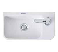 Duravit Me by Starck lavabo 0717403200 40 x 22 cm, trou à droite , sans trop-plein, blanc satiné mat