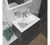 Duravit ME by Starck lavabo pour meuble Compact, avec trop-plein, 1 trou pour robinet, 630mm, 234263AA00, Couleur: Blanc brillant avec DuraShield