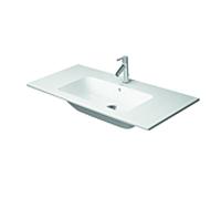 DURAVIT ME by Starck - Lavabo pour meuble 1030x490mm avec 1 trou de robinetterie avec trop-plein blanc finition satinée avec WonderGliss