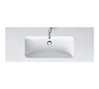 Duravit Lavabo pour meuble Me by Starck 23361200001 123 x 49 cm blanc WonderGliss, trou, trop-plein