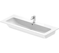 Duravit ME by Starck lavabos, avec trop-plein, 2 trous pour robinet, 1 vasque, 1230mm, 236112AC24, Couleur: Blanc satiné avec DuraShield