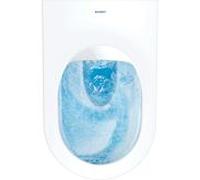 Duravit ME by Starck lavage mural WC HygieneFlush 2518092000 fixation invisible, blanc HG, HygieneGlaze, sans rebord
