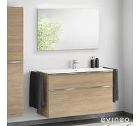 Duravit ME by Starck Meuble avec vasque et miroir, 23361232001+BE0268OA+BEA012MI,