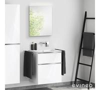 Duravit ME by Starck Meuble avec vasque et miroir, 23366300601+BE0265WH+BEA009MI,