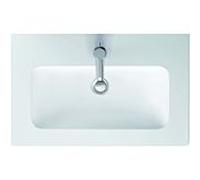 Duravit Me by Starck meuble vasque compact 2342633200 63 x 40 cm, blanc mat, avec trou pour robinetterie, trop-plein, banc pour robinetterie